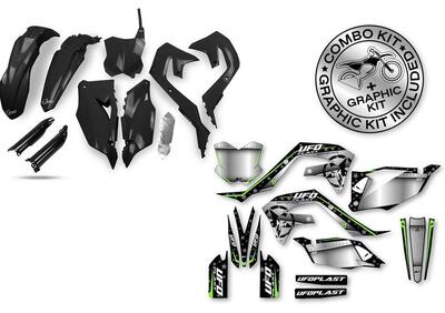 Kit plastiche+decals Ufo Stardust Kawasaki Nero UF  - Annuncio 8986790