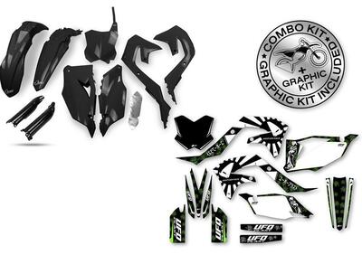 Kit plastiche+decals Ufo Akaishi Kawasaki Nero UFO  - Annuncio 8989648