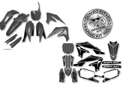 Kit plastiche+decals Ufo Stokes Yamaha Grigio YZ U  - Annuncio 8976505
