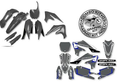 Kit plastiche+decals Ufo Tecna Yamaha Grigio YZ UF  - Annuncio 8984373