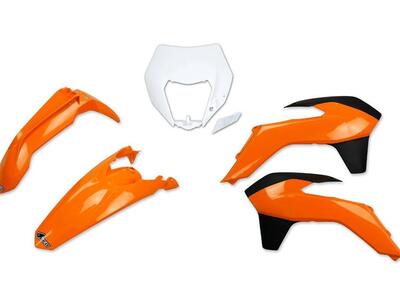 Kit plastiche moto UFO Ktm EXC 125 04-16 colore or  - Annuncio 8974465