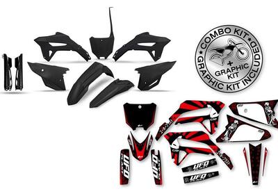 Kit plastiche+decals Ufo Akaishi Honda Nero UFO  - Annuncio 8981757