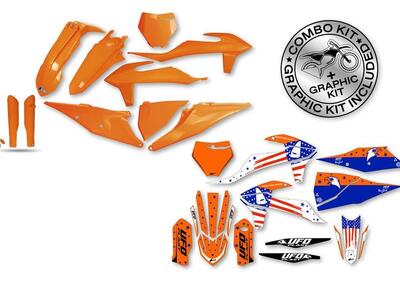 Kit plastiche+decals Ufo Tecna Husqvarna Blu UFO  - Annuncio 8973841