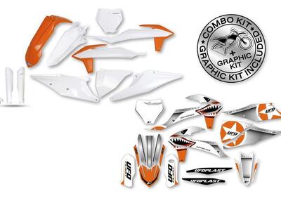Kit plastiche+decals Ufo Akaishi Husqvarna oem UFO  - Annuncio 8973844