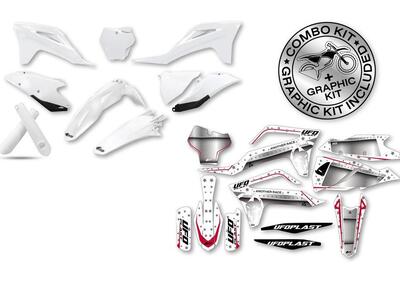 Kit plastiche+decals Ufo Stardust Gas Gas Bianco U  - Annuncio 9074457