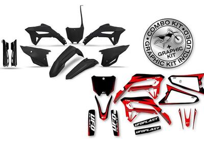 Kit plastiche+decals Ufo Apodis Honda Nero UFO  - Annuncio 8981750