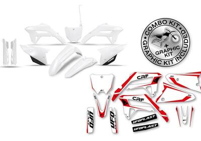Kit plastiche+decals Ufo Tecna Honda Bianco UFO  - Annuncio 8950372