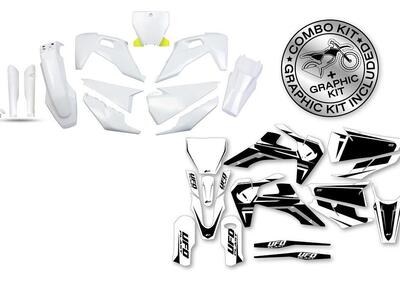 Kit plastiche+decals Ufo Akaishi Husqvarna Giallo  - Annuncio 9058993