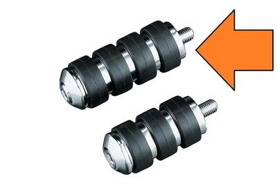 Pedalino cambio Kuryakyn Iso 4 gomme nere, cromato  - Annuncio 8555324