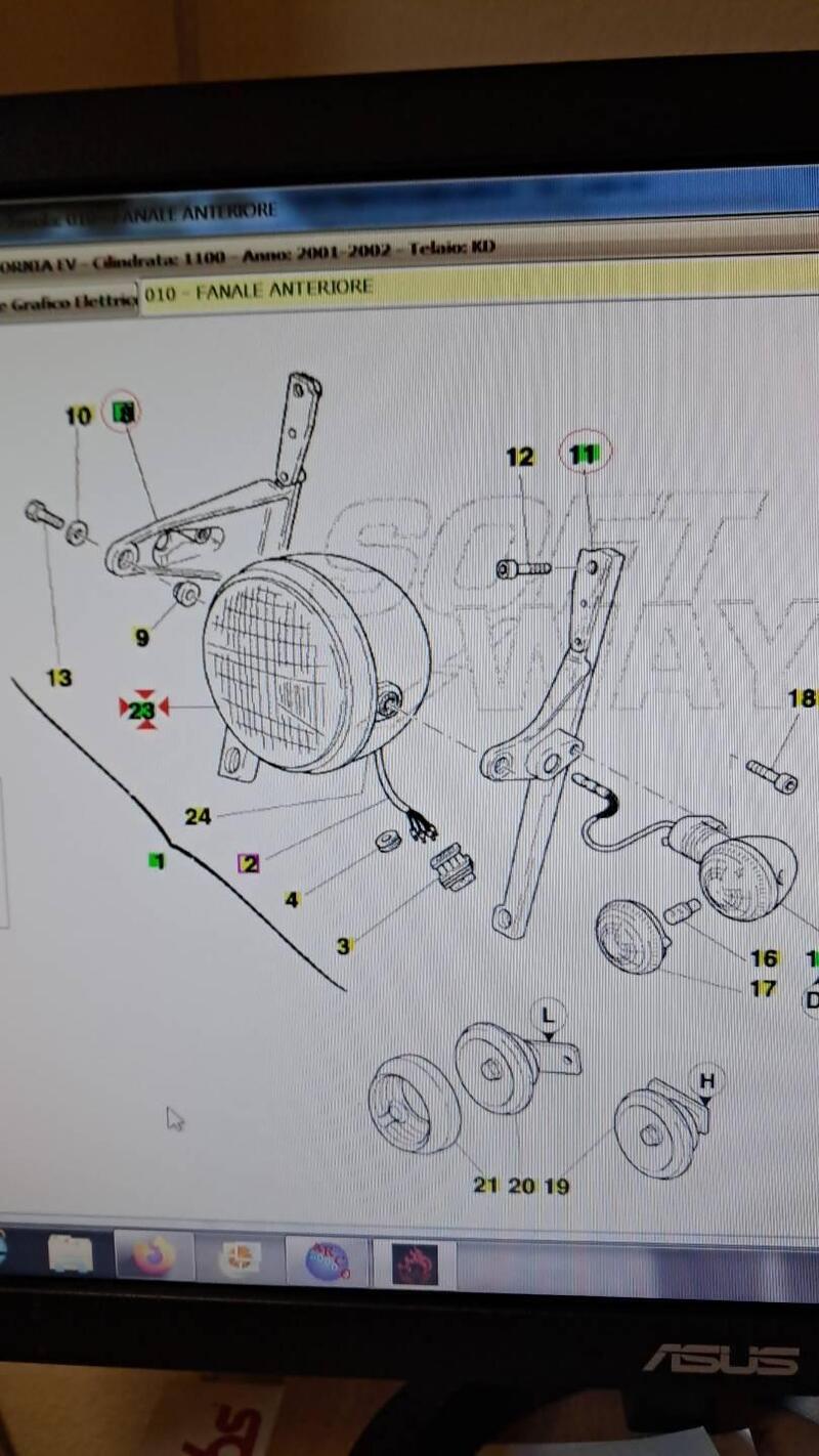 fanale anteriore MOTO GUZZI lampada H4 (5)