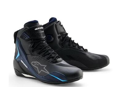 Scarpe Moto Alpinestars Faster 4 Drystar Blu Ciano - Annuncio 9836634