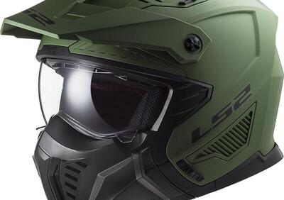 Casco modulare LS2 OF606 DRIFTER SOLID Verde milit - Annuncio 9843404