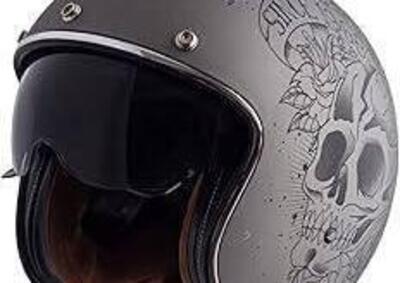 Casco jet Mt Helmets Le Mans 2 SV S Skull Roses A2 - Annuncio 9849549