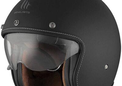 Casco jet Mt Helmets Le Mans 2 SV S Solid A1 Nero - Annuncio 9849574