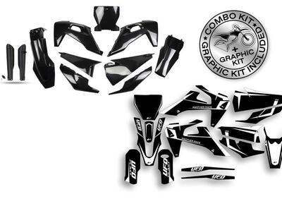 Kit plastiche+decals Ufo Tecna Husqvarna Nero UFO  - Annuncio 9407111