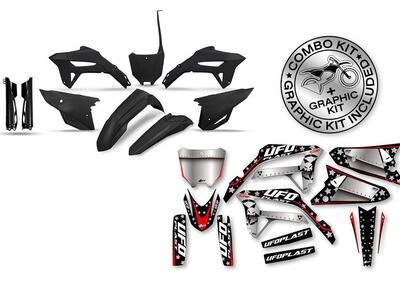 Kit plastiche+decals Ufo Stardust Honda Nero UFO  - Annuncio 9727555