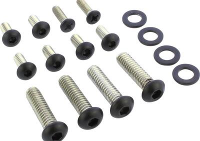 Kit viti comandi manubrio completo nere lucide per  - Annuncio 8827948