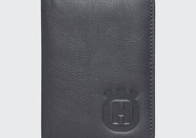 Porta carte di credito in pelle nero Husqvarna Cod - Annuncio 9881351