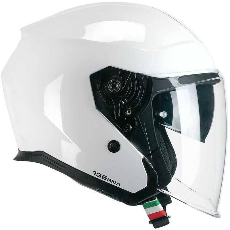 Casco jet RNA MONO bianco tg. L CGM (2)
