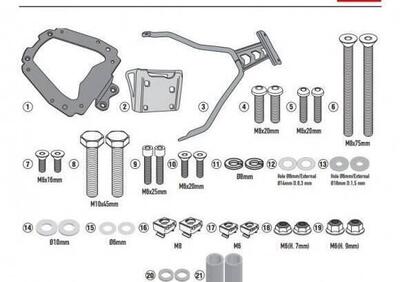 Portapacchi GIVI sr2149 bauletto Monokey/Monolock - Annuncio 9886451