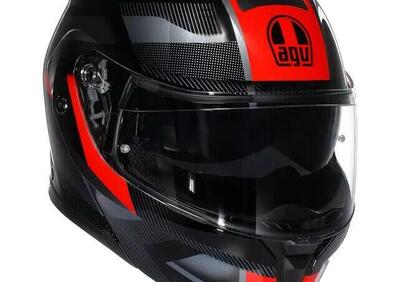 Casco Modulare AGV Streetmodular Ledro Nero Rosso - Annuncio 9888154