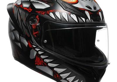 Casco Integrale AGV K1 S Lyzard Opaco Nero Grigio - Annuncio 9888166