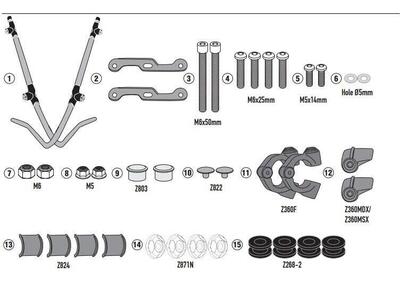 Kit attacchi Givi D1155ST A8960A per NIU NQI (19 - - Annuncio 8984040