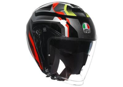 Casco Jet AGV Irides Zurigo Nero Rosso Giallo Fluo - Annuncio 9889133