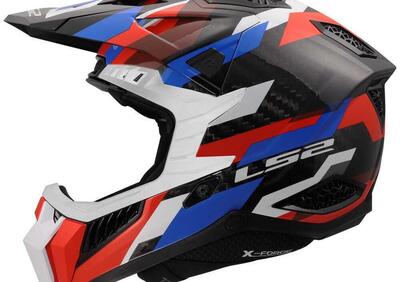 Casco Cross LS2 MX703 X-Force Phantom Bianco Blu R - Annuncio 9891649