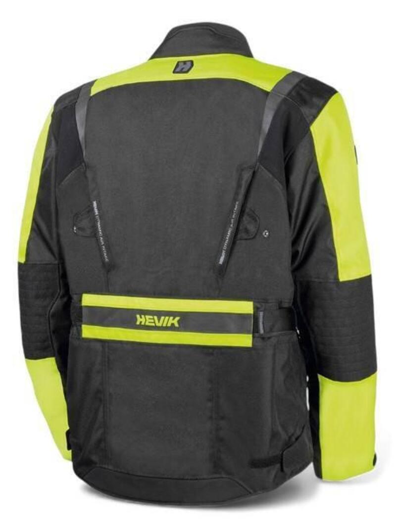 Giacca HEVIK mod. Stelvio nero/giallo fluo (2)