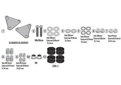 Kit di attacchi Givi D6126KIT per KYMCO Downtown 3 - Annuncio 8984295