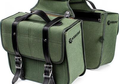Coppia borse laterali Carburo Racer Canvas Verde M  - Annuncio 8979118