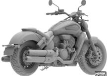 Benda al lavoro su una cruiser V4 con cambio automatico simile all'E-Clutch di Honda 