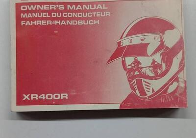 MANUALE USO E MANTENZIONE XR 400 Honda - Annuncio 9904899