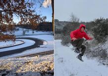 Italia sotto la neve: Imola, Misano e Mugello imbiancati, anche il Ranch di Valentino Rossi è un presepe [GALLERY]