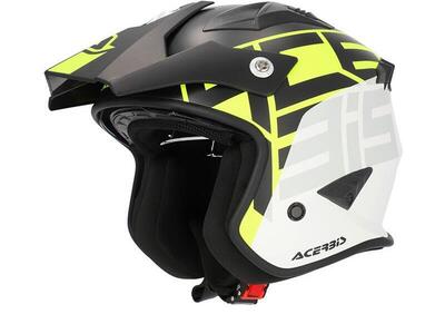 Casco Jet Acerbis Aria Graphic Nero Giallo - Annuncio 9722253