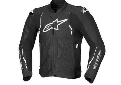 Giacca Moto Pelle Alpinestars Dusk Nero Bianco - Annuncio 9735205