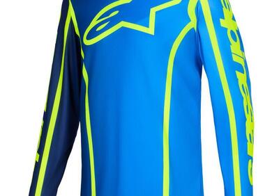 Maglia Cross Alpinestars Fluid Apex Blu Giallo Flu - Annuncio 9910890