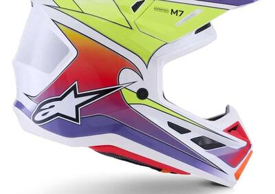 Casco Cross Alpinestars SM7 Fuse Bianco Giallo Flu - Annuncio 9910925