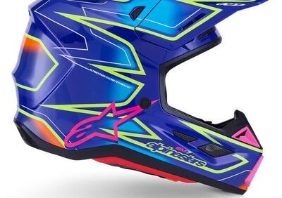 Casco Cross Alpinestars SM7 Cast Blu Rosa Giallo F - Annuncio 9910930
