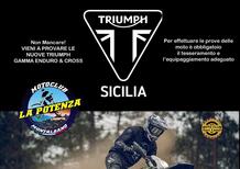 Prova le Triumph da Enduro e Cross con Triumph Sicilia!
