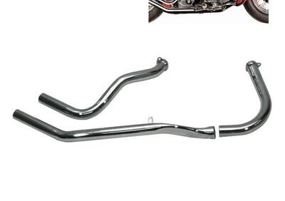 Marmitte Paughco Drag pipe upsweep cromate per FL - Annuncio 8547692