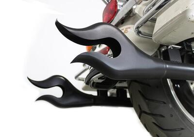 Coppia terminali marmitte Flame nere lunghe 92 cm  - Annuncio 9154446