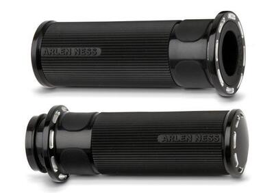 Manopole Arlen Ness Billet Slot Track nere per ac - Annuncio 8547781