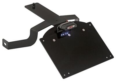 Portatarga centrale nero con luce targa superiore Mcj - Annuncio 9086853