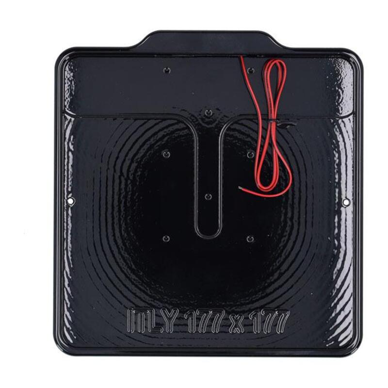 Portatarga NERO LUCIDO con luce targa a led per ta 