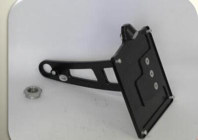 Portatarga laterale nero Gray Indian con luce targ  - Annuncio 9814586