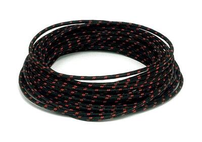 Cavo elettrico in tessuto nero-rosso Matassa da 7,  - Annuncio 8550030