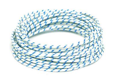 Cavo elettrico in tessuto bianco-blu Matassa da 7,  - Annuncio 8550031