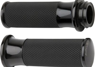 Manopole Arlen Ness Fusion Billet Smooth nere per - Annuncio 9215962